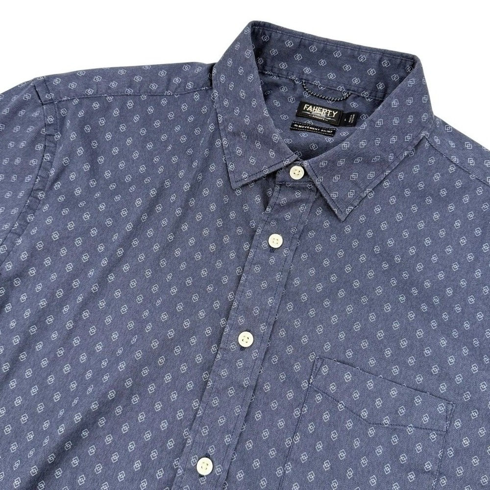 Faherty Mens Large Movement Performance Short Sle… - image 5